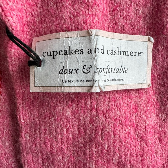 Cupcakes and Cashmere Pullover Sweater, Women S-Pink Heart Love Cozy Winter Soft - Picture 3 of 6